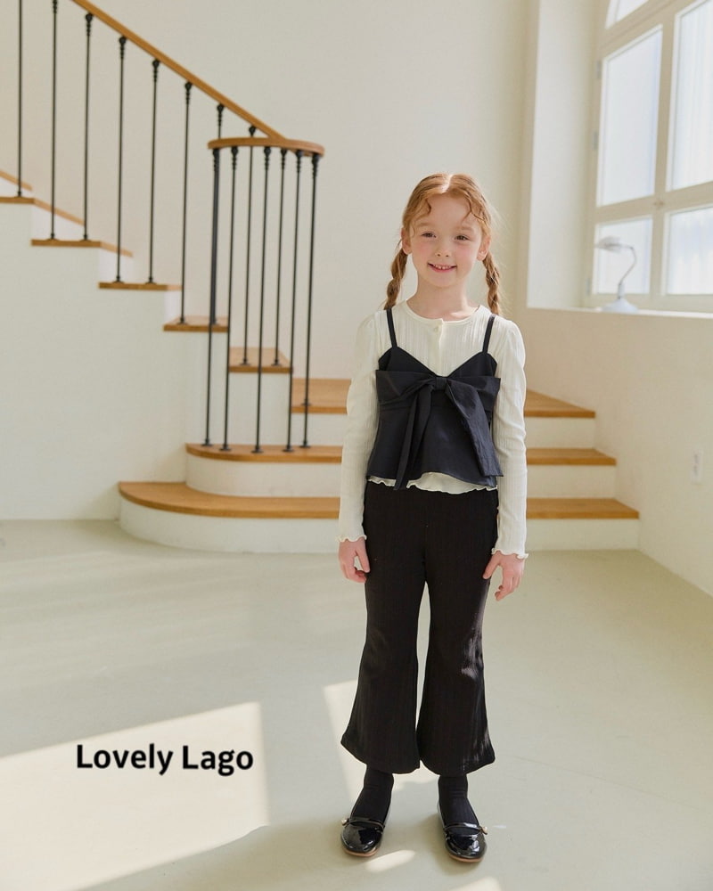 Lago - Korean Children Fashion - #kidzfashiontrend - Pocket Rib Bootscut Pants - 6