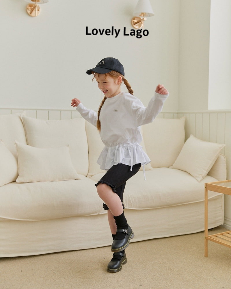 Lago - Korean Children Fashion - #magicofchildhood - Shirring Frill Long Tee