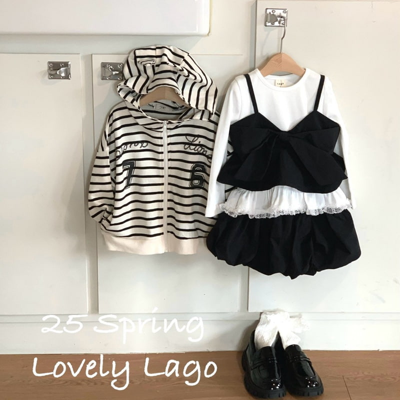 Lago - Korean Children Fashion - #magicofchildhood - Lace Long Ruffle Tee - 11