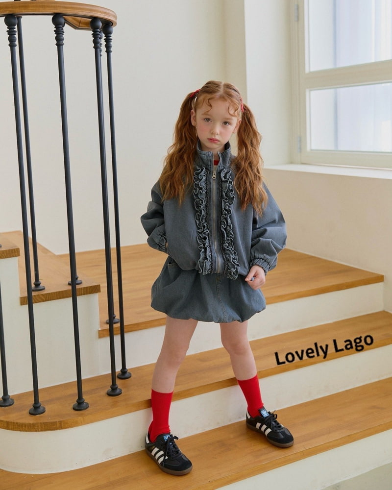 Lago - Korean Children Fashion - #magicofchildhood - Denim Balloon Skirt Pants - 9