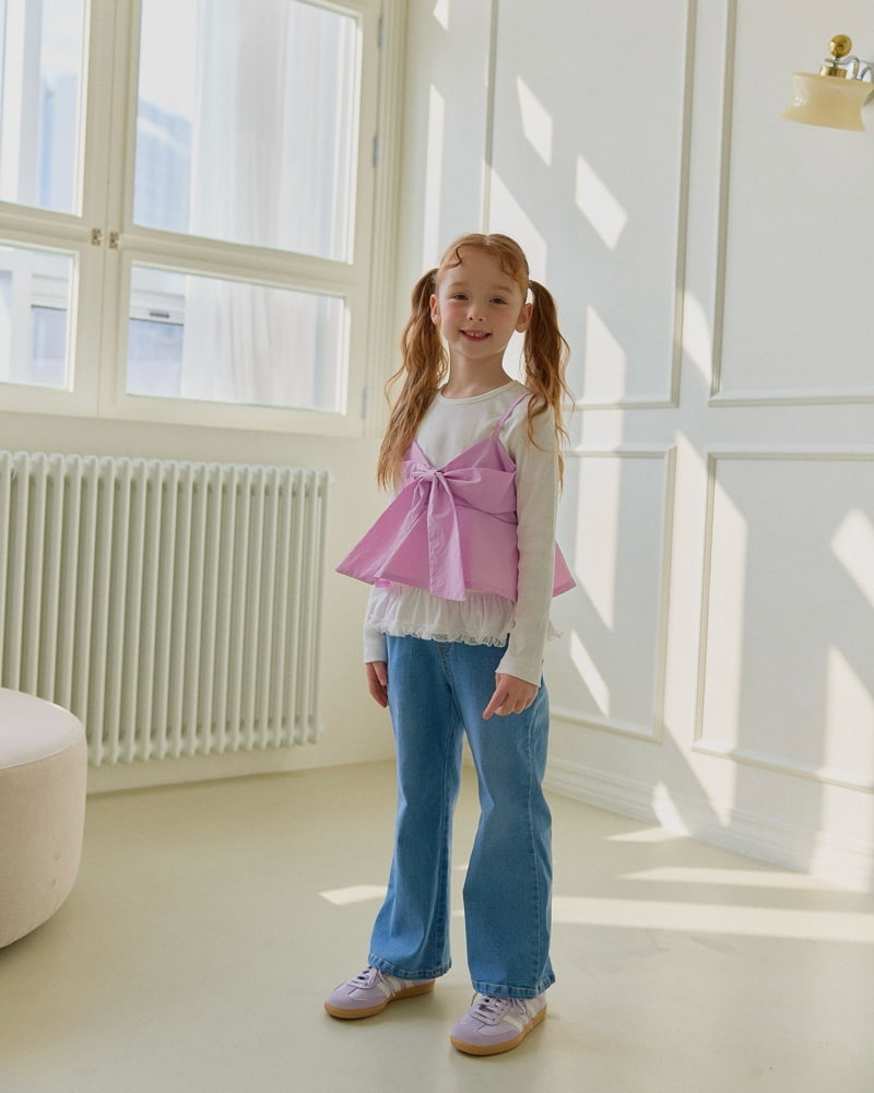Lago - Korean Children Fashion - #magicofchildhood - Smocked Ribbon Blouse - 6