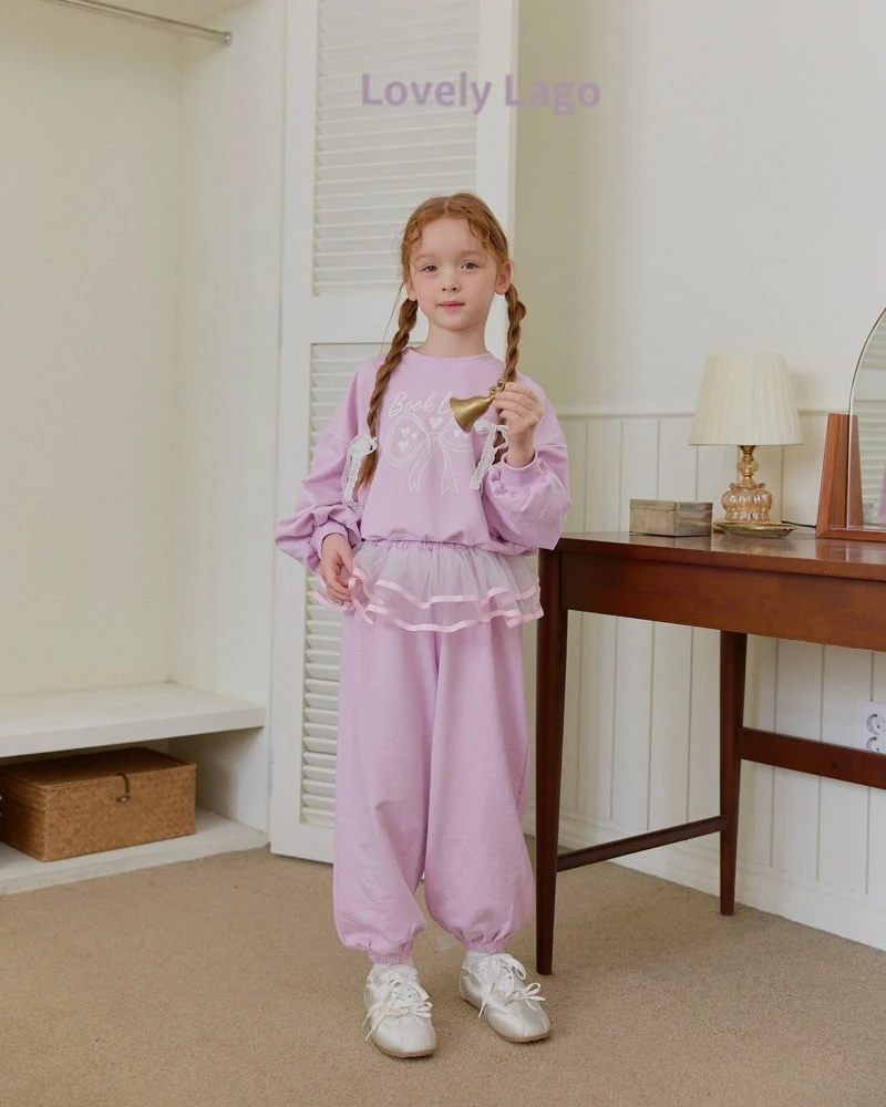 Lago - Korean Children Fashion - #minifashionista - Love Ribbon Sweatshirts - 6