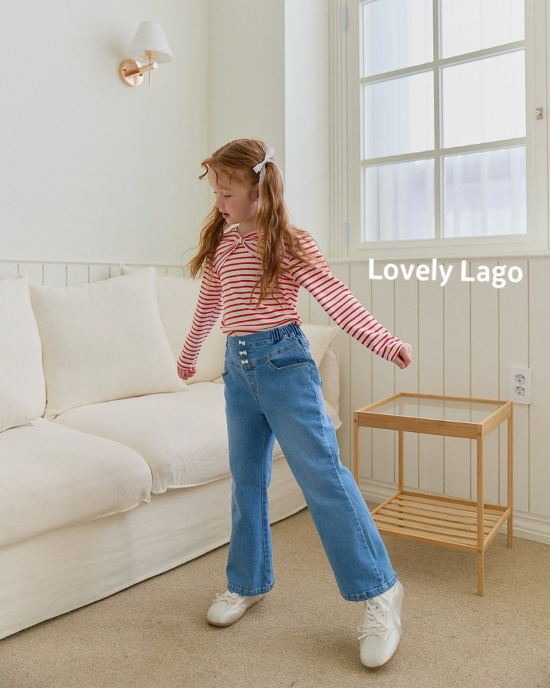 Lago - Korean Children Fashion - #magicofchildhood - Span Loose Bootscut Pants - 4