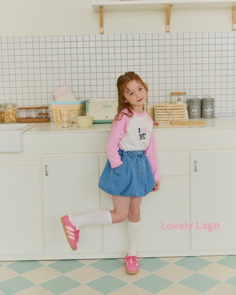 Lago - Korean Children Fashion - #prettylittlegirls - Ribbon Raglan Tee - 5