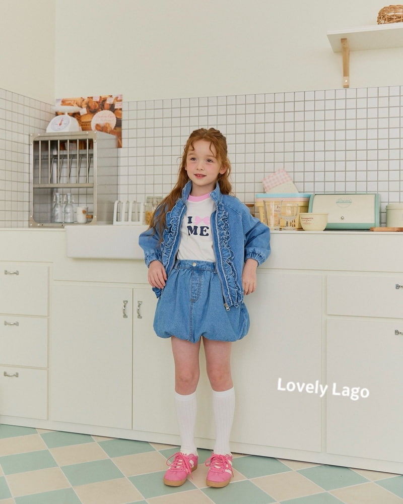 Lago - Korean Children Fashion - #prettylittlegirls - Denim Balloon Skirt Pants - 11