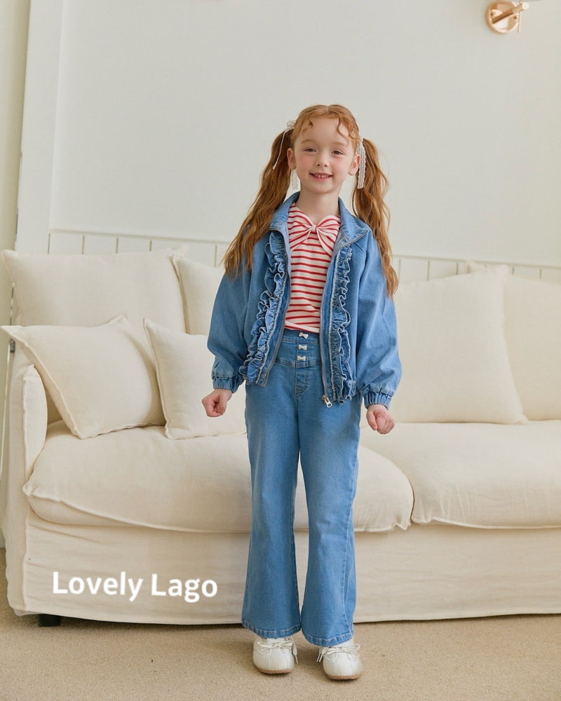 Lago - Korean Children Fashion - #prettylittlegirls - Span Loose Bootscut Pants - 5