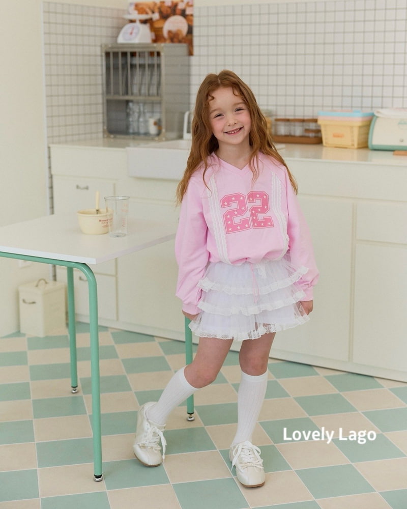 Lago - Korean Children Fashion - #stylishchildhood - Lace Raglan Sweatshirts - 12