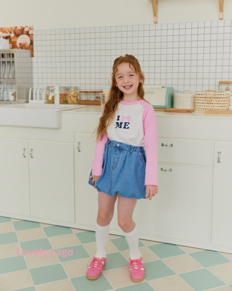 Lago - Korean Children Fashion - #stylishchildhood - Ribbon Raglan Tee - 8