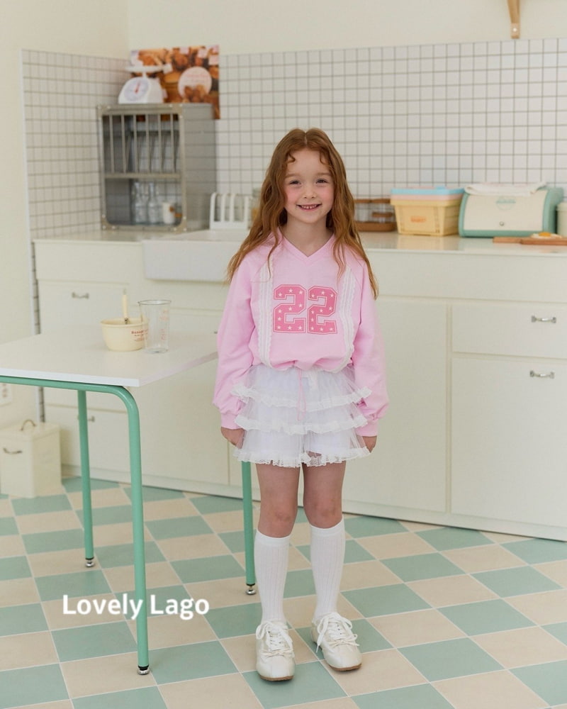 Lago - Korean Children Fashion - #todddlerfashion - Lace Raglan Sweatshirts - 10
