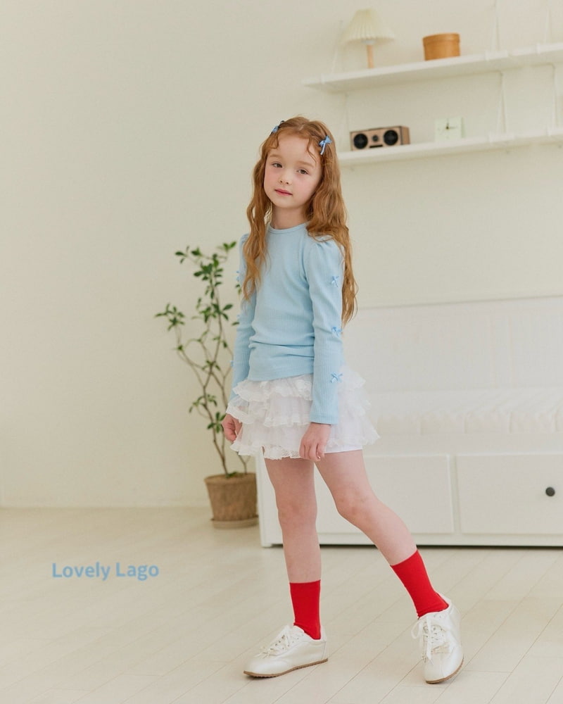 Lago - Korean Children Fashion - #todddlerfashion - Ribbon Rib Tee - 7