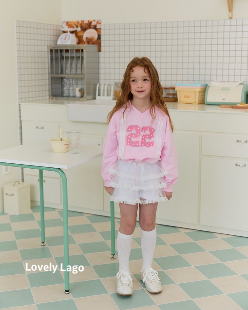 Lago - Korean Children Fashion - #toddlerclothing - Lace Raglan Sweatshirts - 11