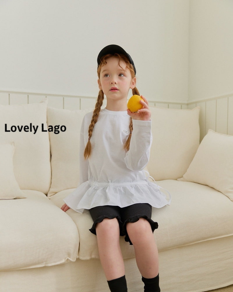 Lago - Korean Children Fashion - #toddlerclothing - Shirring Frill Long Tee - 5