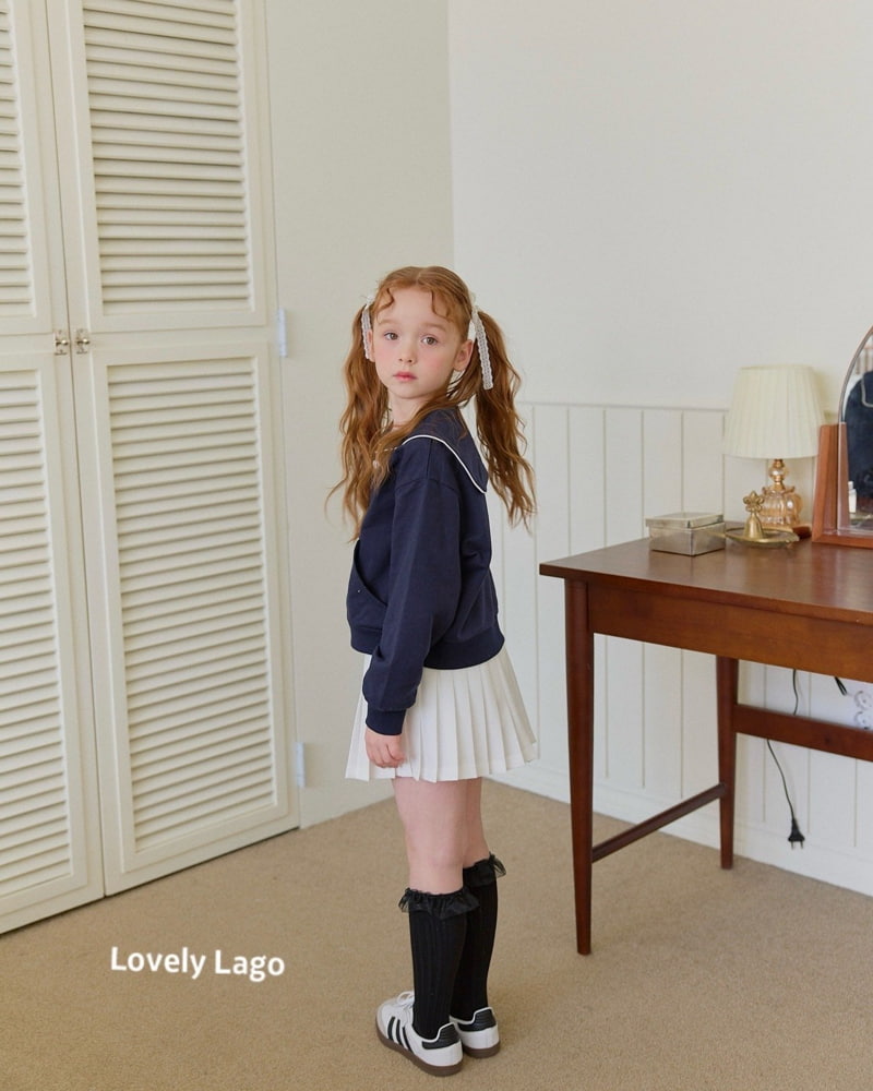 Lago - Korean Children Fashion - #todddlerfashion - Pleats Heart Button Skirt - 4
