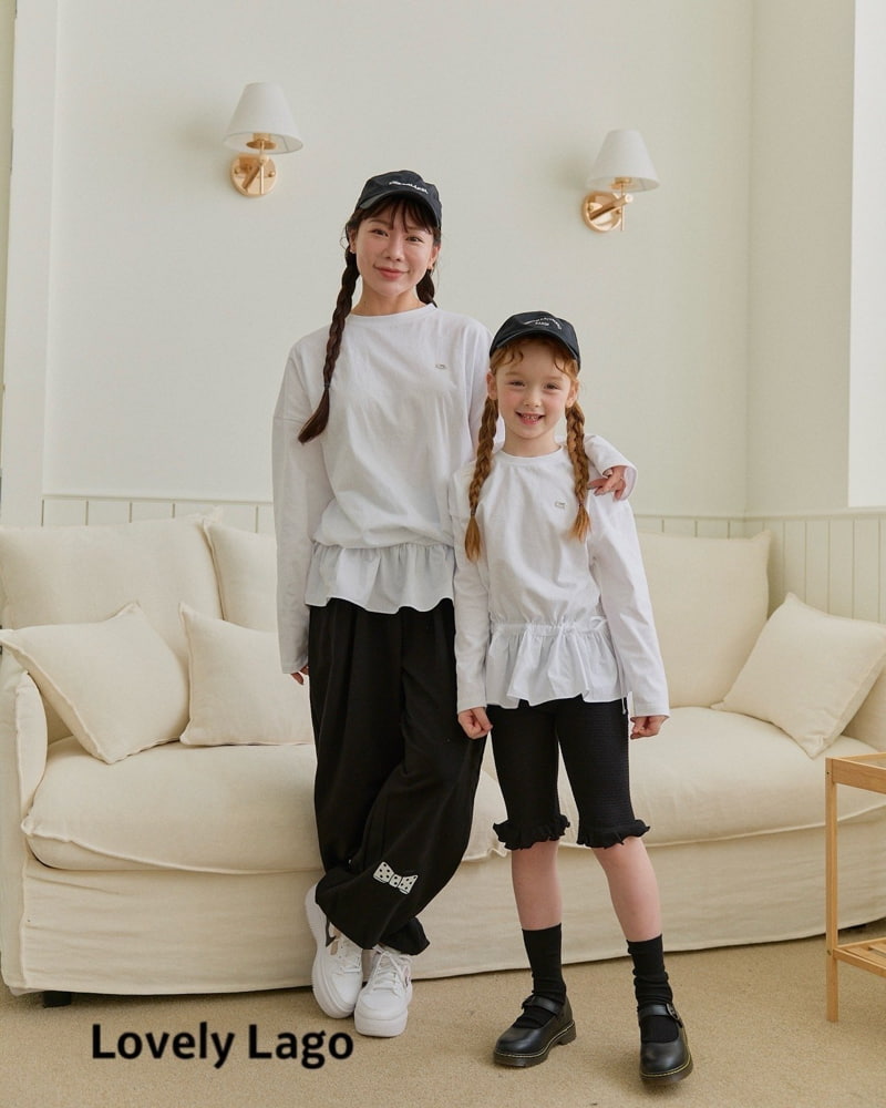 Lago - Korean Women Fashion - #momslook - Mom Shirring Frill Long Tee - 12