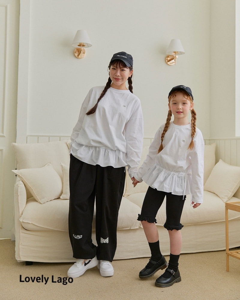 Lago - Korean Women Fashion - #momslook - Mom Shirring Frill Long Tee - 8