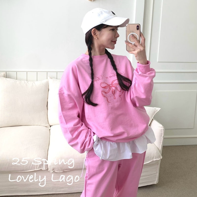 Lago - Korean Women Fashion - #momslook - Mom Love Sweet Sweatshirts