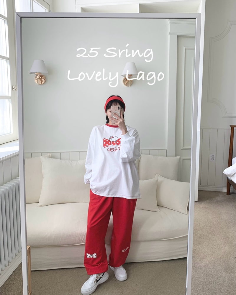 Lago - Korean Women Fashion - #momslook - Mom Hello Tee - 11
