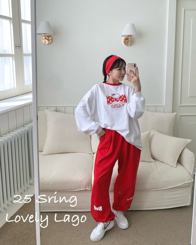 Lago - Korean Women Fashion - #pursuepretty - Mom Hello Jogger Pants - 5