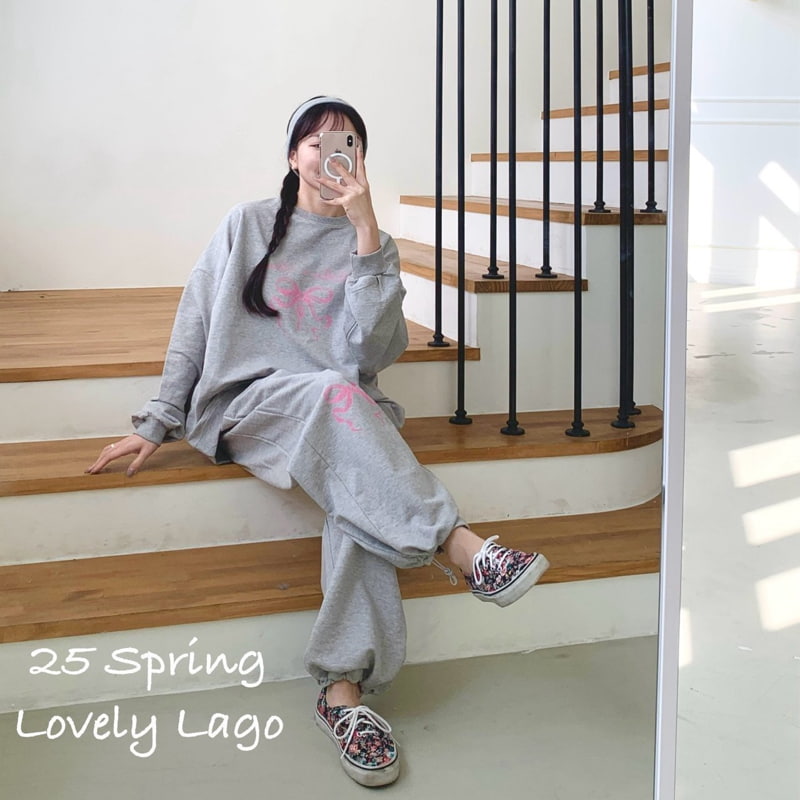 Lago - Korean Women Fashion - #vintageinspired - Mom Love Sweet Sweatshirts - 7