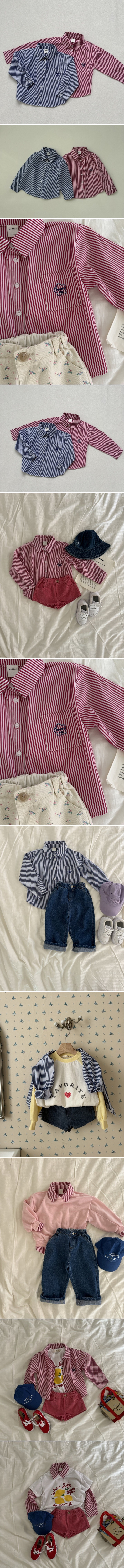 Le petitmot - Korean Children Fashion - #Kfashion4kids - Striped Shirt