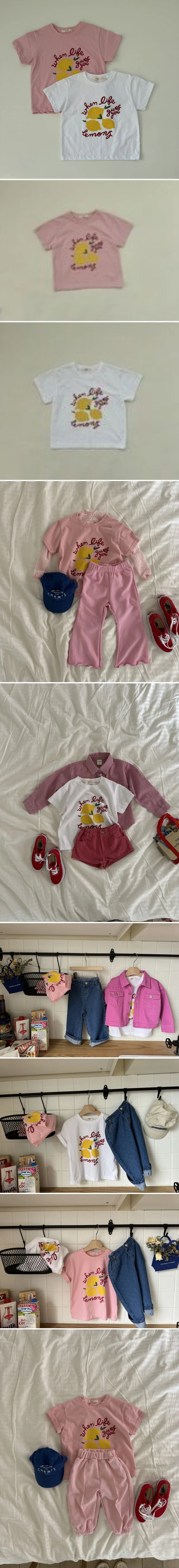Le petitmot - Korean Children Fashion - #childrensboutique - Lemon Short Sleeve Tee
