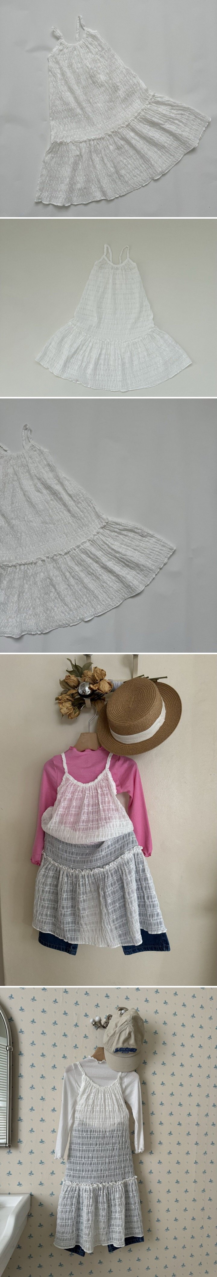 Le petitmot - Korean Children Fashion - #kidsshorts - Lace String Tank Top One-piece