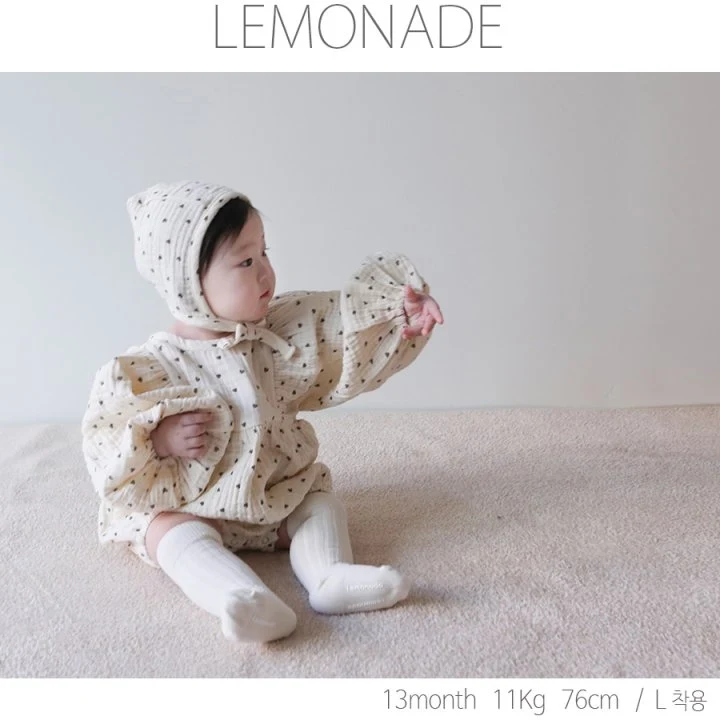 Lemonade - Korean Baby Fashion - #babyboutique - Eve Suit Bonnet Set - 11