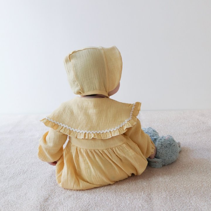 Lemonade - Korean Baby Fashion - #babyboutique - Ricotta Suit Bonnet Set - 10