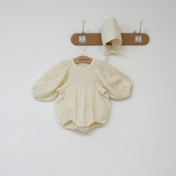 Lemonade - Korean Baby Fashion - #babyboutique - Kindo Suit Bonnet Set