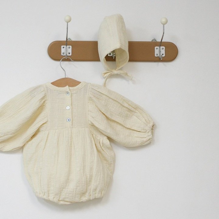 Lemonade - Korean Baby Fashion - #babyboutique - Kindo Suit Bonnet Set - 2