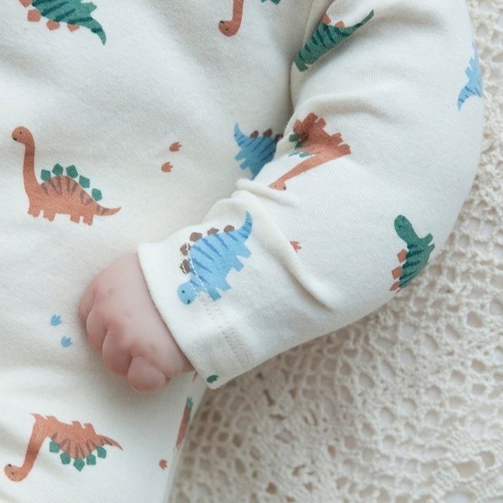 Lemonade - Korean Baby Fashion - #babyboutique - Dino Suit Bonnet Set - 10