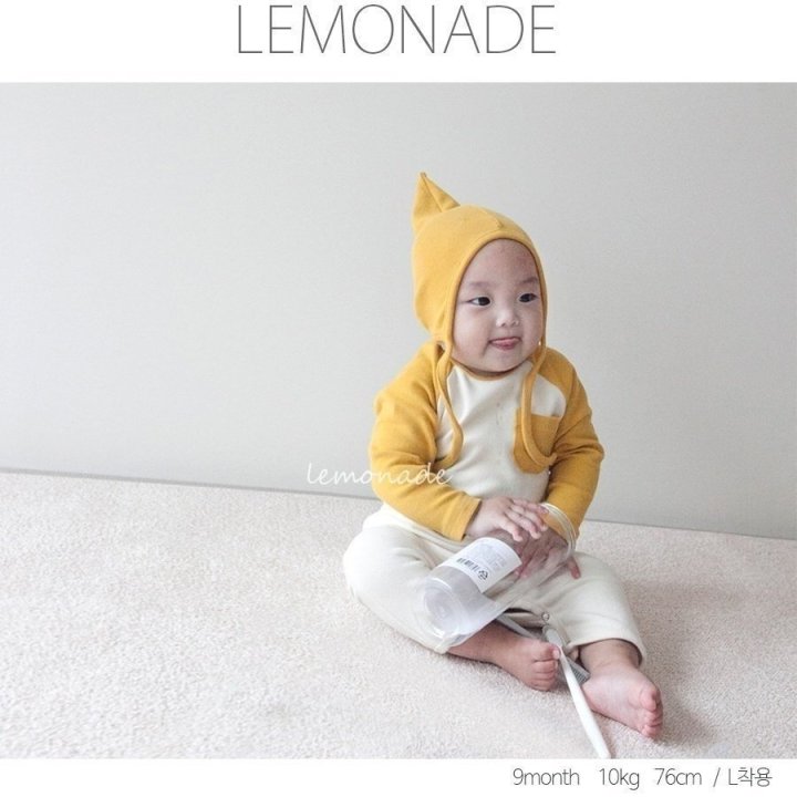 Lemonade - Korean Baby Fashion - #babyboutique - New Raglan Bonnet Suit - 12
