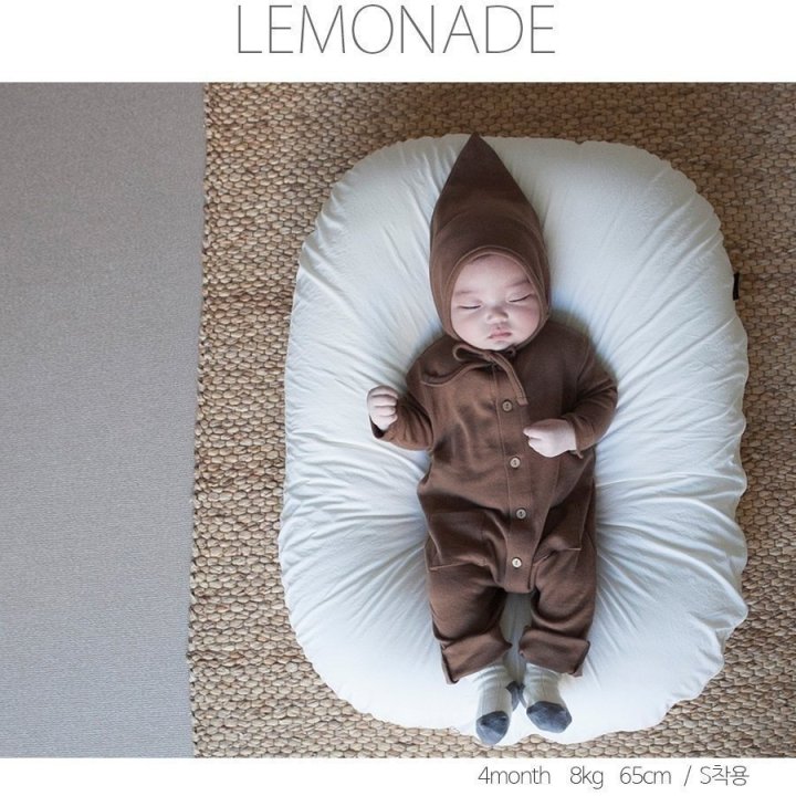 Lemonade - Korean Baby Fashion - #babyboutique - Peanut Bonnet Suit Set - 9