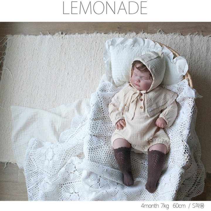 Lemonade - Korean Baby Fashion - #babyboutique - Celine Bonnet Suit Set - 9