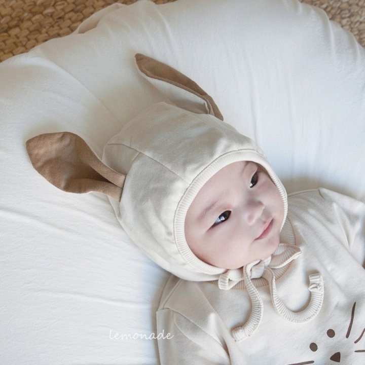 Lemonade - Korean Baby Fashion - #babyboutique - Bunny Bunny Bonnet Suit Set - 8