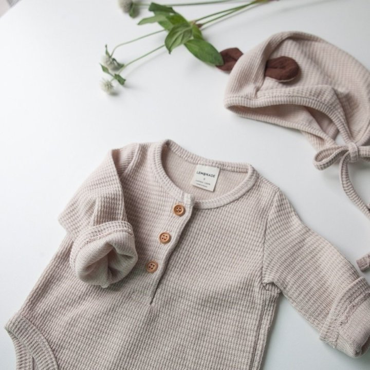 Lemonade - Korean Baby Fashion - #babyboutique - Cookie Bonnet Suit - 6