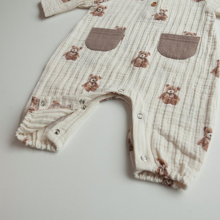 Lemonade - Korean Baby Fashion - #babyboutique - Stick Bear Suit - 5