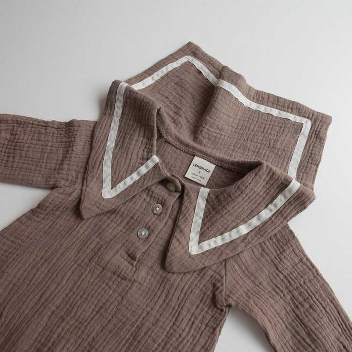 Lemonade - Korean Baby Fashion - #babyboutique - Mocha Bonnet Suit - 5