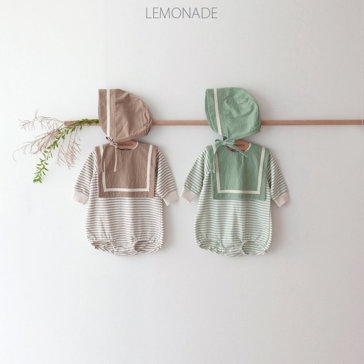 Lemonade - Korean Baby Fashion - #babyboutique - Baro Bonnet Suit