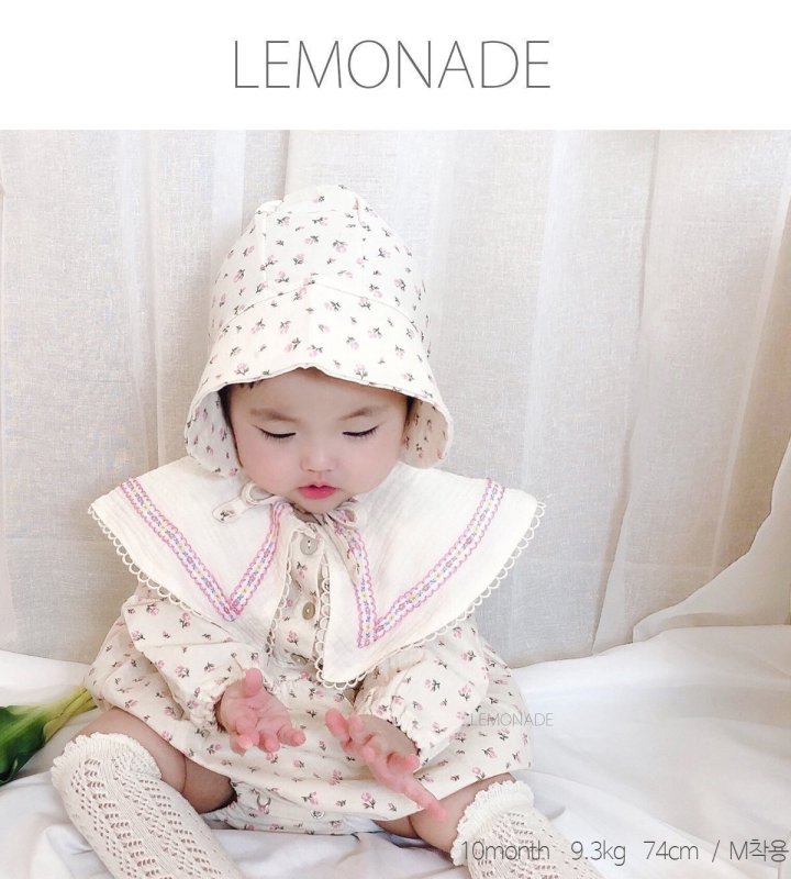 Lemonade - Korean Baby Fashion - #babyboutique - Rose Bonnet Suit - 12