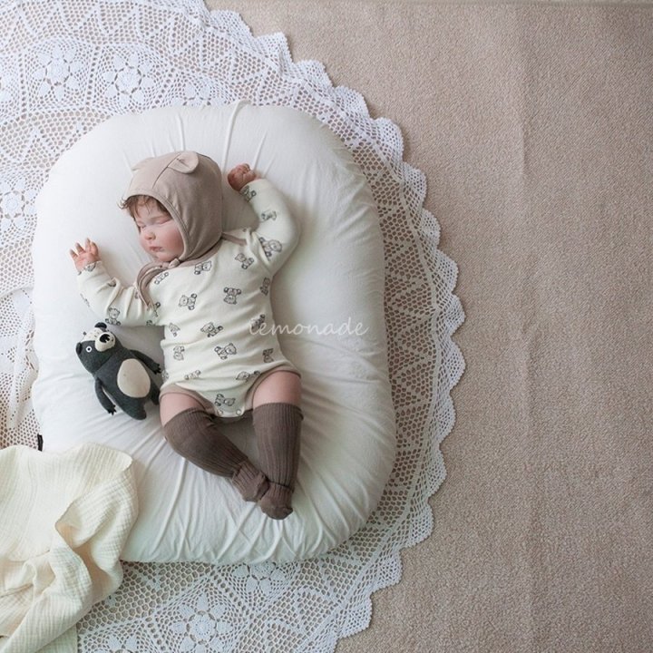 Lemonade - Korean Baby Fashion - #babyboutique - Tini Bear Bonnet Suit - 9