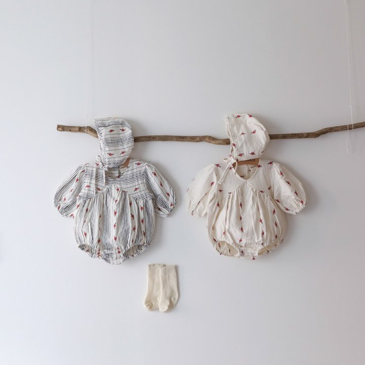 Lemonade - Korean Baby Fashion - #babyboutiqueclothing - Spring Suit Bonnet Set