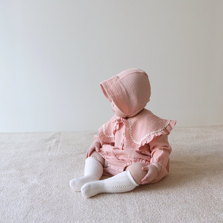 Lemonade - Korean Baby Fashion - #babyboutiqueclothing - Ricotta Suit Bonnet Set - 12