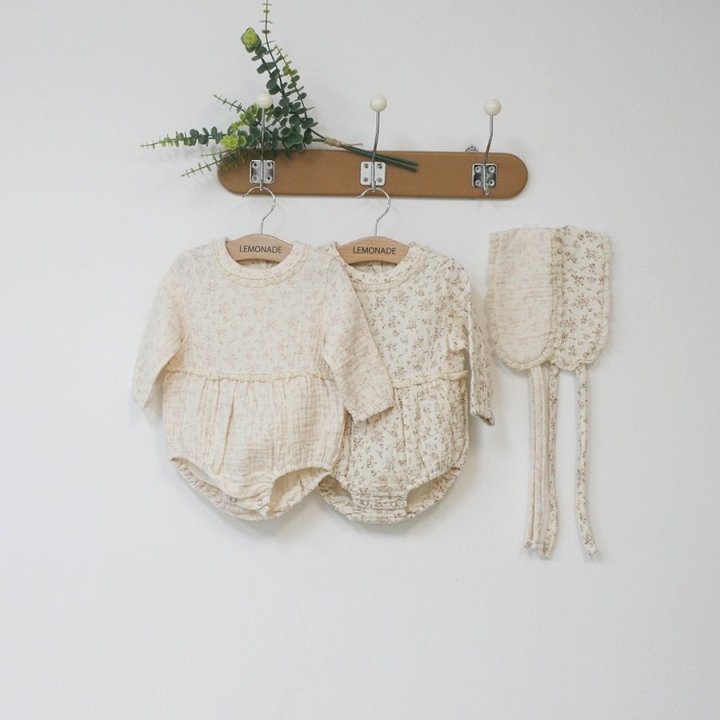 Lemonade - Korean Baby Fashion - #babyboutiqueclothing - Angel Suit Bonnet Set