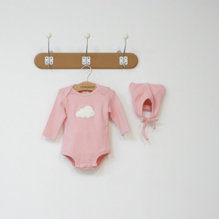 Lemonade - Korean Baby Fashion - #babyboutiqueclothing - Cloud Suit Bonnet Set - 8