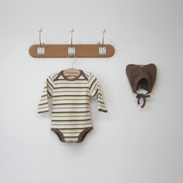 Lemonade - Korean Baby Fashion - #babyboutiqueclothing - Como Suit Bonnet Set - 7