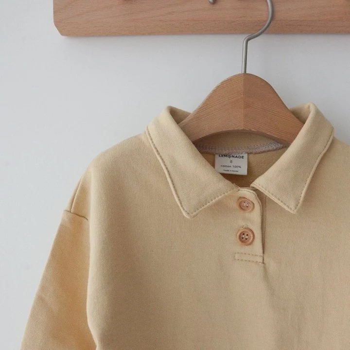 Lemonade - Korean Baby Fashion - #babyboutiqueclothing - Plain Collar Tee - 3