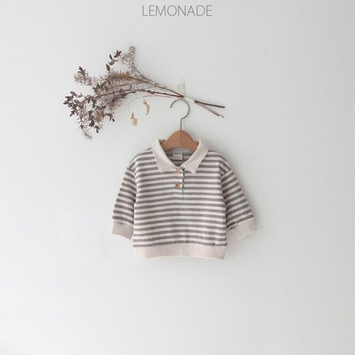 Lemonade - Korean Baby Fashion - #babyboutiqueclothing - Stripe Collar Tee - 2