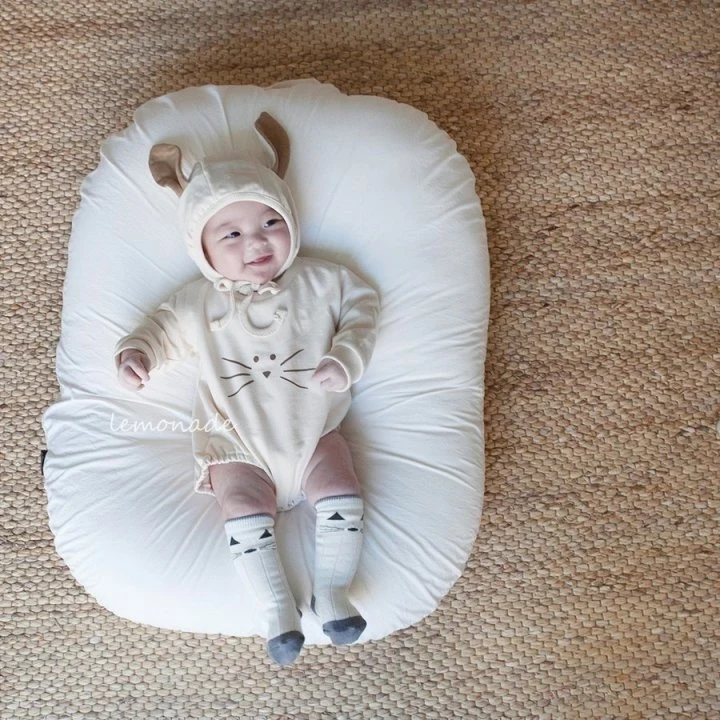 Lemonade - Korean Baby Fashion - #babyboutiqueclothing - Bunny Bunny Bonnet Suit Set - 9