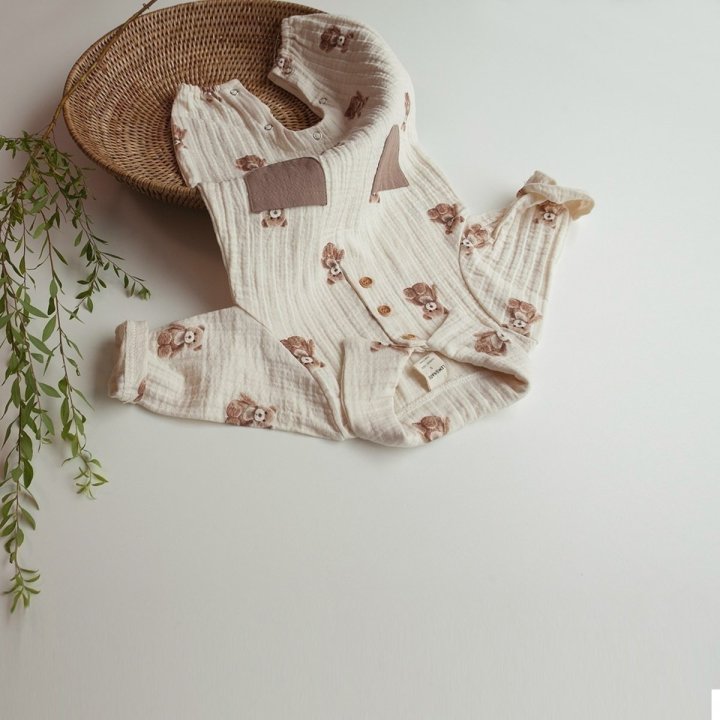Lemonade - Korean Baby Fashion - #babyboutiqueclothing - Stick Bear Suit - 7